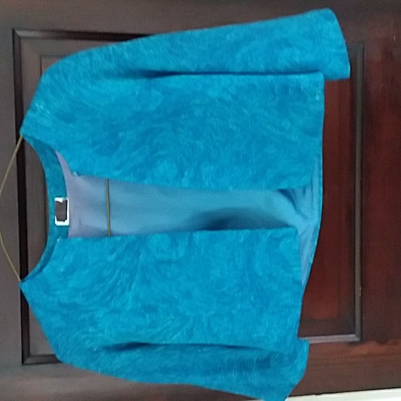 Vintage 60s Roseweb 2-Piece mod Dress Suit electric blue Size small ESTATE - Picture 5 of 15